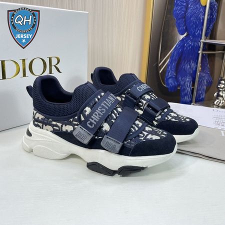 DIOR D-WANDER SNEAKER DEEP BLUE DIOR OBLIQUE TECHNICAL FABRIC - CD101
