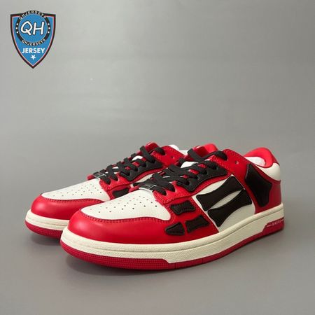 AMIRI SKEL TOP LOW WHITE RED WHITE - AMI001