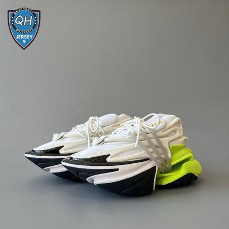 BALMAIN UNICORN LOW-TOP WHITE YELLOW - BLM001