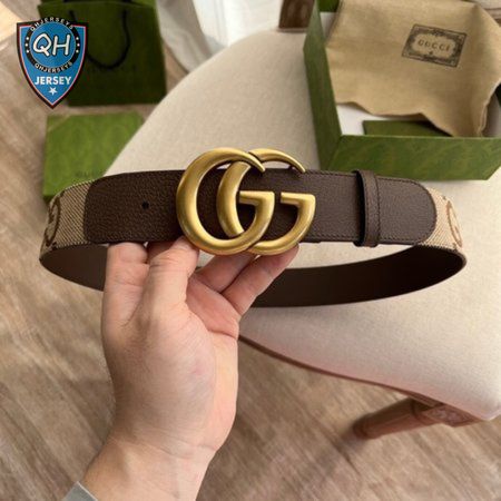 GUCCI DOUBLE G BUCKLE GG SUPREME CANVAS BELT