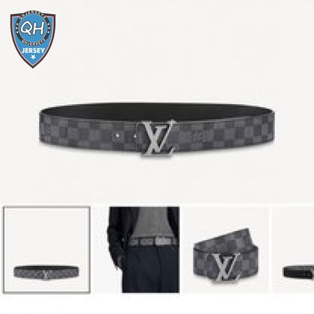 Initiales Reversible Belt Damier Cobalt 40MM Blue/Black