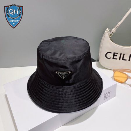 Prada Re-Nylon Bucket Hat Black Cap