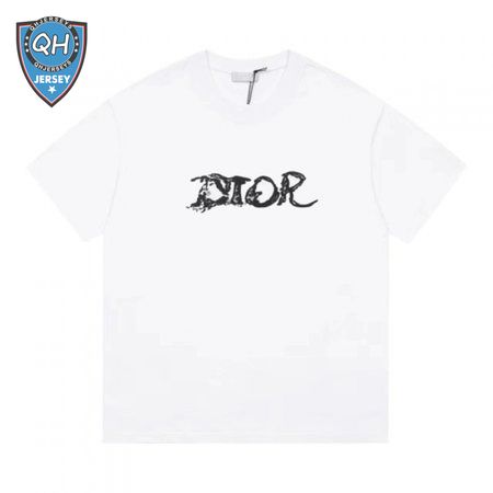 Dior Homme X Peter Doig Oversized Logo T-Shirt White
