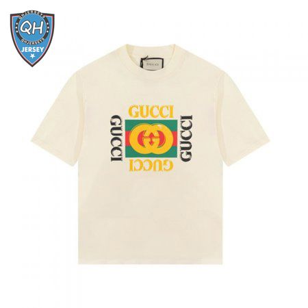 GG KIDS' COTTON T-SHIRT WITH GUCCI LOGO