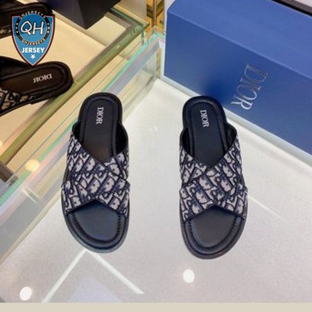 DIOR ALIAS SANDAL Beige and Black Dior Oblique Jacquard