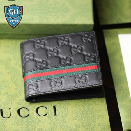 Gucci Bifold Wallet Signature Web Black