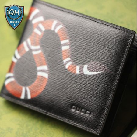 Gucci Kingsnake Print GG Supreme Wallet