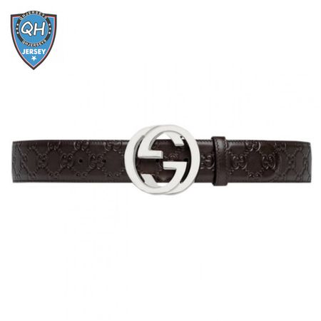 Gucci Guccissima Leather Interlocking GG Buckle Belt - BPR008