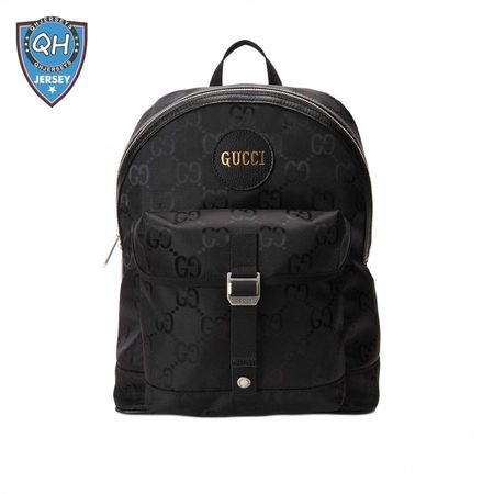 Gucci Off The Gird Backpack Black GG Nylon - GBP002