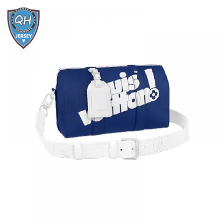 city keepall blue cowhide leather - ldb123