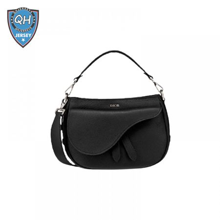 Dior Saddle Messenger Bag Black Grained Calfskin - DMB008