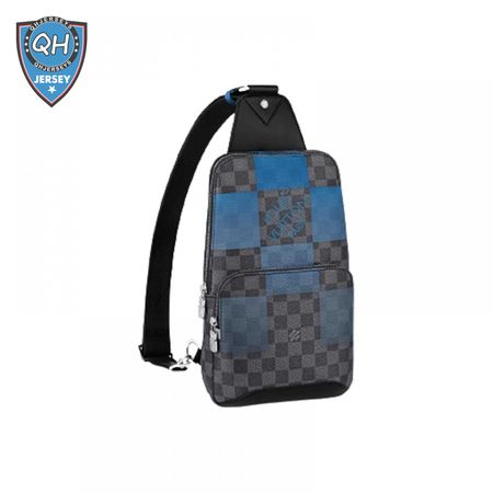 avenue sling bag blue damier graphite giant canvas lmb043