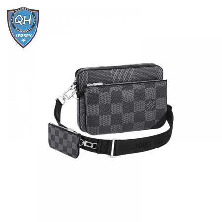 trio messenger damier graphite canvas lmb027