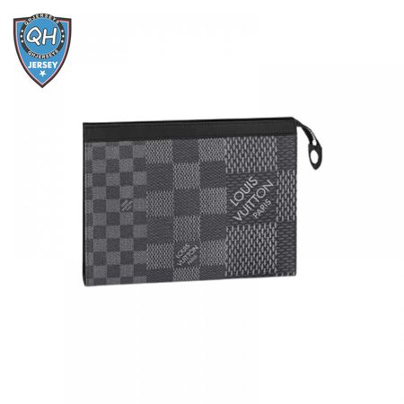 pochette voyage mm damier graphite canvas lp52