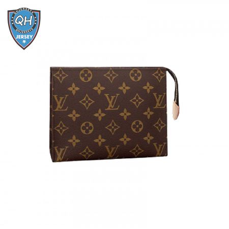 toiletry pouch 19 monogram canvas in brown lp48
