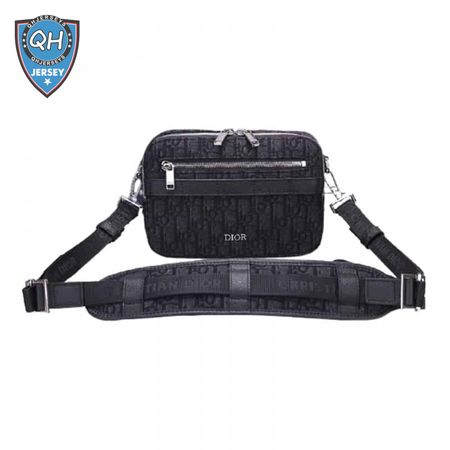 SAFARI MESSENGER BAG BLACK DIOR OBLIQUE JACQUARD