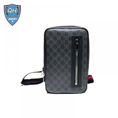 GUCCI ALL OVER PRINT MESSENGER BAG BLACK - GBC31