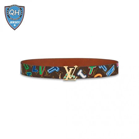 LOUIS X NBA INITIALES 40MM REVERSIBLE BELT MONOGRAM CANVAS CALF LEATHER REVERSE - B75