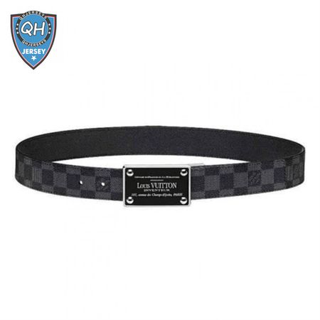 inventeur damier ebene/graphite belt - b158