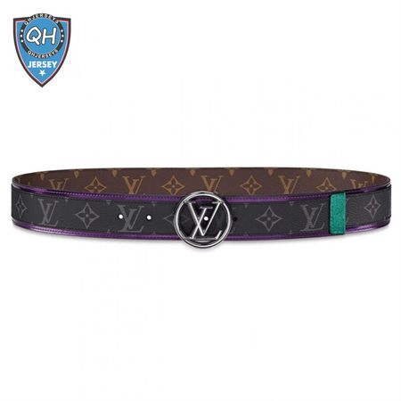 circle 40mm belt monogram eclipse canvas - b143