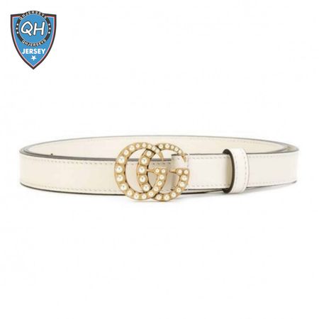 GUCCI PEARL STUDDED GG BELT - B14