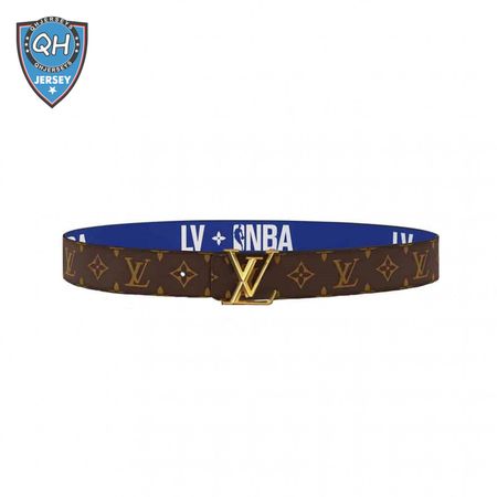 x nba 3 steps 40mm reversible monogram canvas belt - b99