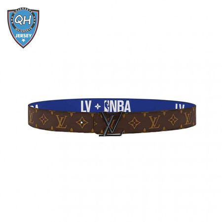 x nba 3 steps 40mm reversible monogram canvas belt - b98