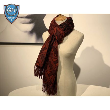burberry cashmere shawl red