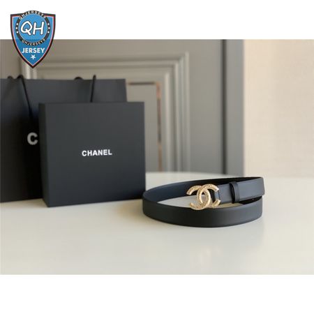 chanel logo classic belt