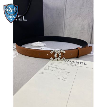 chanel logo classic belt