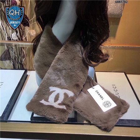 chanel mink fur scarf scarves