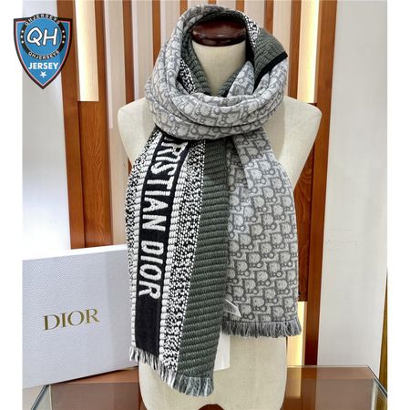 dior oblique print scarfs