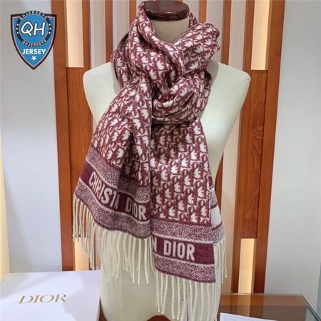dior oblique print scarfs