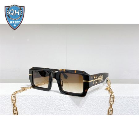 fendi classic luxury rectangular sunglasses