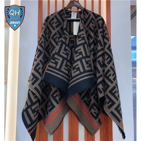 fendi ff poncho in multicolour