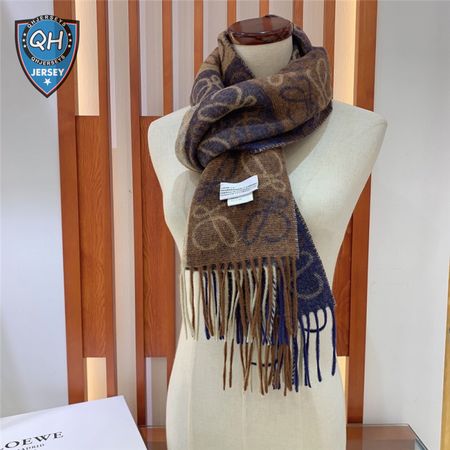 loewe anagram scarf in wool and cashmere