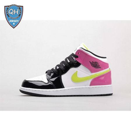 Air Jordan 1 Mid White Black Cyber Pink 36-40