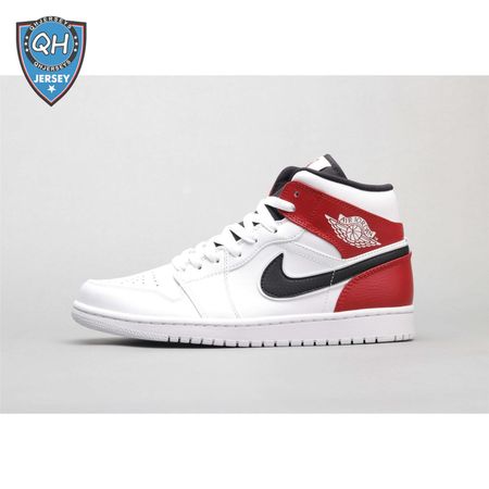 Air Jordan 1 Mid White Black Gym Red 36-46