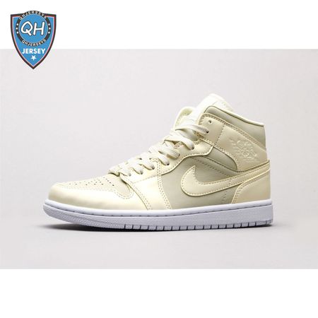 Air Jordan 1 MidGoose Feather Yellow Unisex