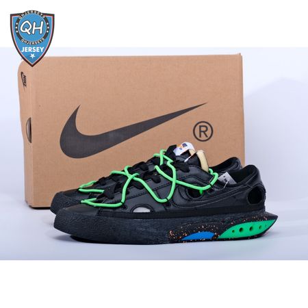 off-white x NK Blazer low'77 Black Green Men's