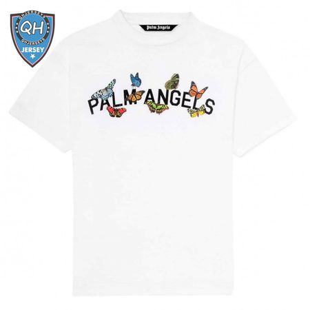 PALM ANGELS BUTTERFLY COLLEGE TEE - PA17