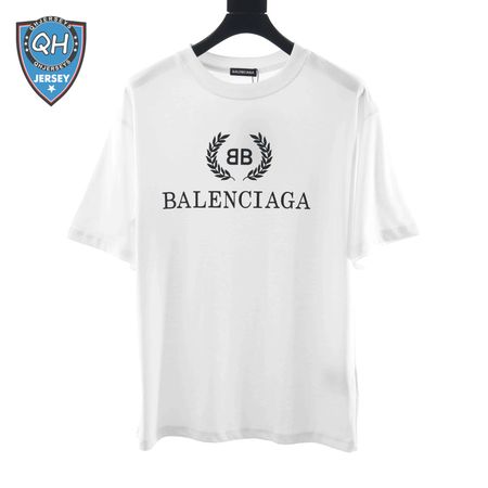 BALENCIAGA WHEAT EAR SHORT SLEEVE WHITE T SHIRT