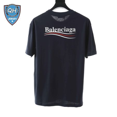 BALENCIAGA CLASSIC NAVY COKE SHORT SLEEVE
