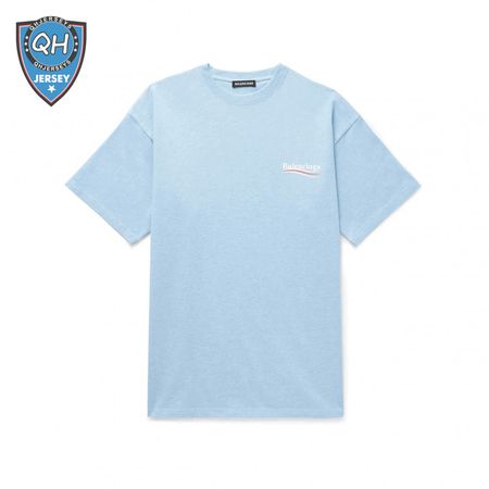 BALENCIAGA OVERSIZED LOGO-PRINT SLUB COTTON-JERSEY T-SHIRT - BB36