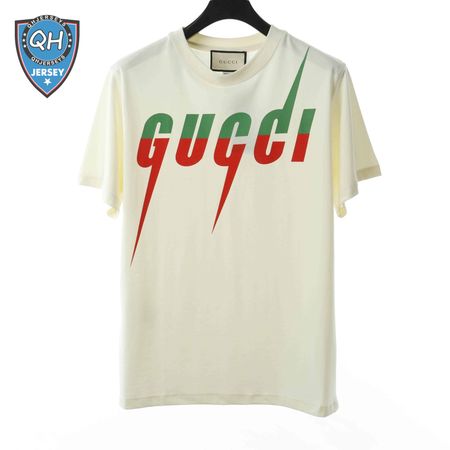 GUCCI 20SS LIGHTNING LOGO SHORT SLEEVE T SHIRT