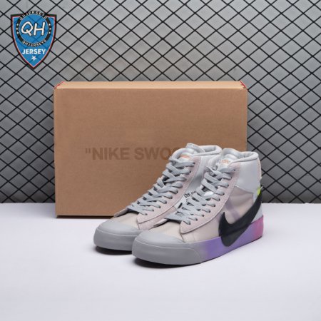 Nike Blazer Mid Off-White Wolf Grey Serena Queen AA3832-002 Unisex