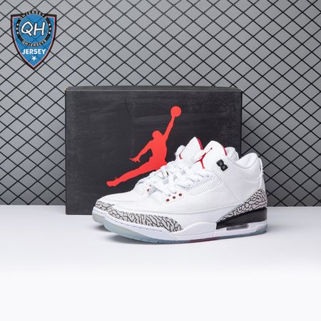 Jordan 3 Retro Free Throw Line White Cement 923096-101 Men's