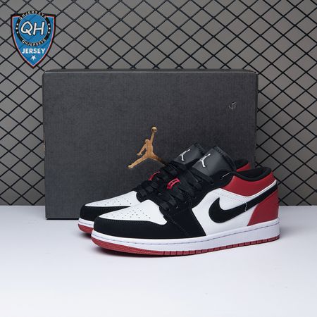 Jordan 1 Low Black Toe 553558-116 Unisex