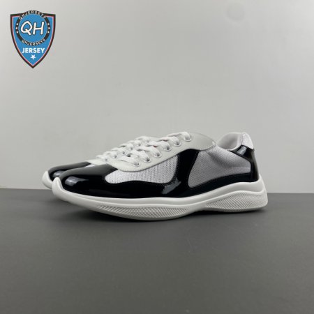 Prada America's Cup Black Silver Sneakers
