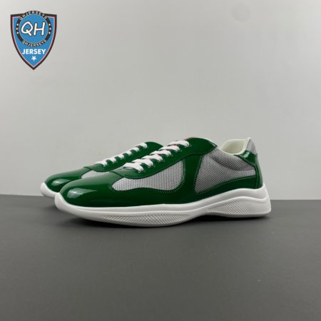 Prada America's Cup Green Sneakers